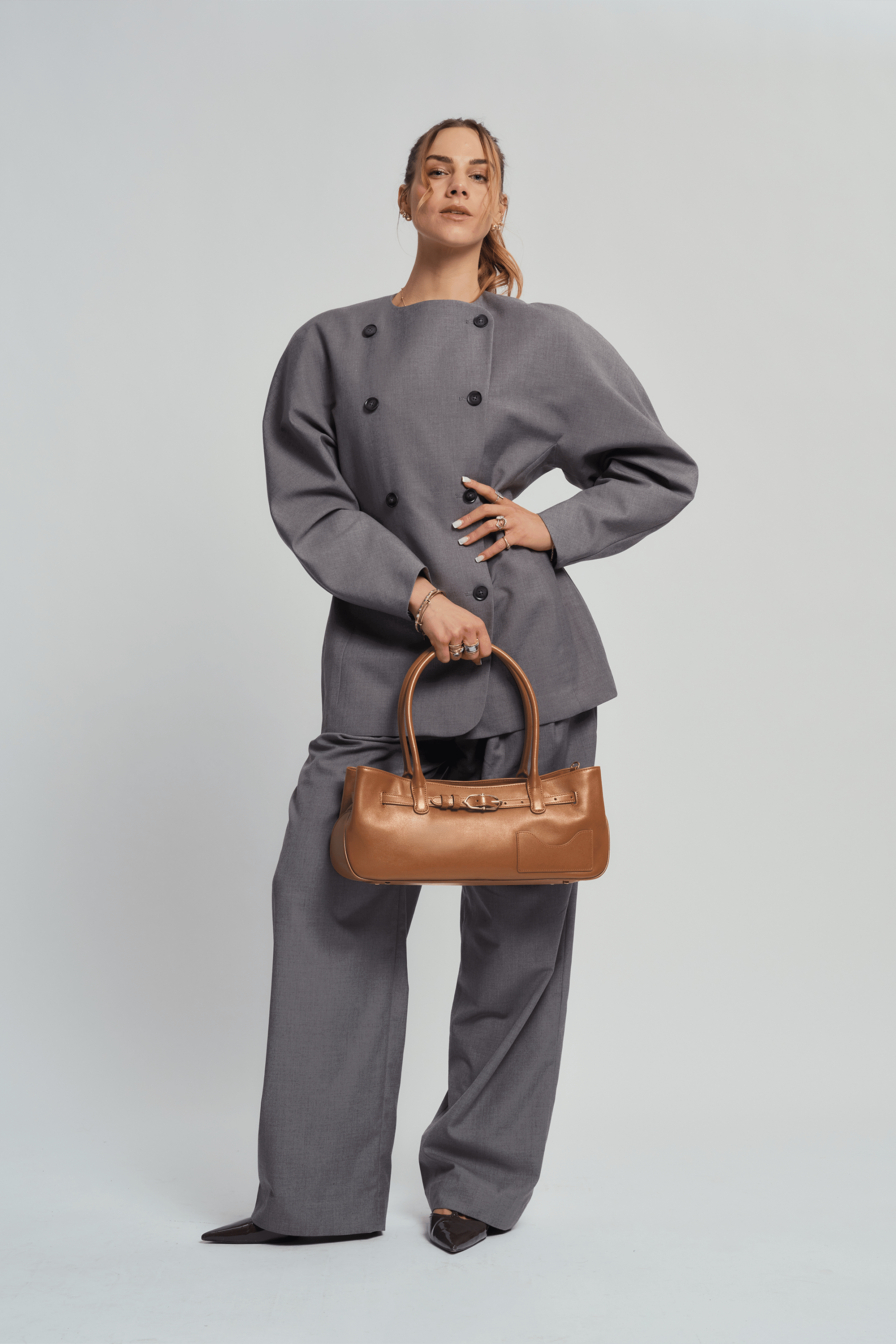 OLEADA NYC Tote Bag > Leather Tote Bag For Women > Mini Handbag > Convertible To Shoulder Bag > Fits iPad> Mini Marina Tote