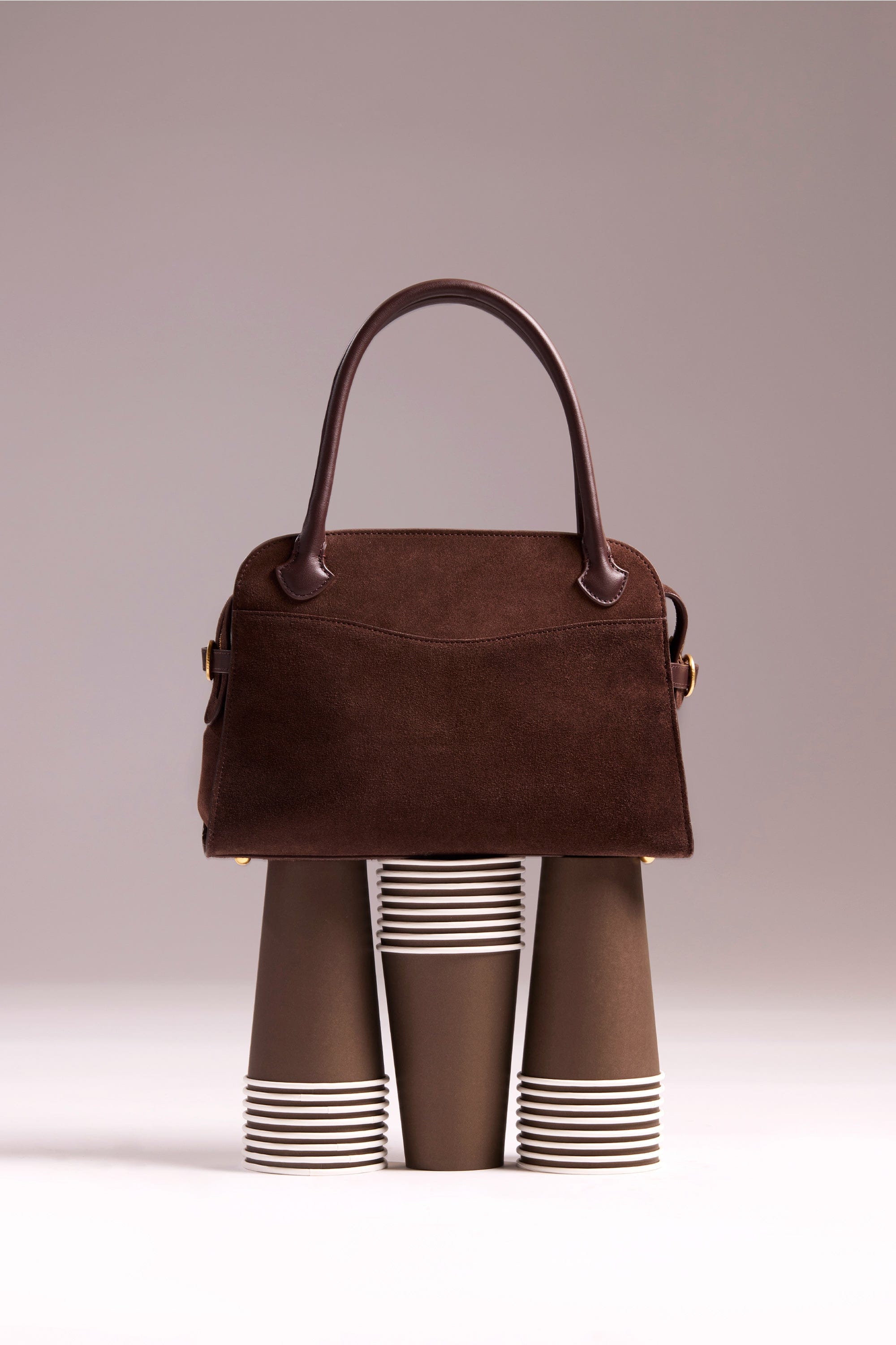 OLEADA NYC Women Work Bag > Eco-Suede Bag > Top Handle Handbag > Mini Business Satchel > Fits iPad Mini> Mini Coast Portfolio Satchel