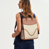 OLEADA NYC Women Work Bag > Leather Bag > Business Travel Backpack > Fits Up To 14'' Laptops Coast Backpack