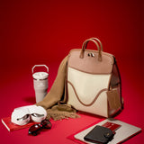 OLEADA NYC Women Work Bag > Leather Bag > Business Travel Backpack > Fits Up To 14'' Laptops Coast Backpack