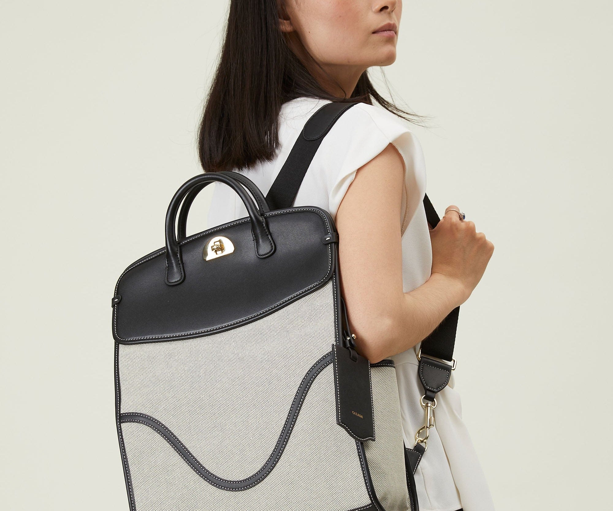 OLEADA NYC Women Work Bag > Leather Bag > Business Travel Backpack > Fits Up To 14'' Laptops Coast Backpack