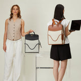 OLEADA NYC Women Work Bag > Leather Bag > Business Travel Backpack > Fits Up To 14'' Laptops Coast Backpack