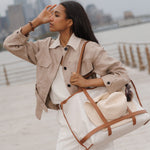 OLEADA NYC Women Work Bag > Leather Bag > Business Travel Beach Bags> Fits Up To 16'' Laptops Coast Beach Tote