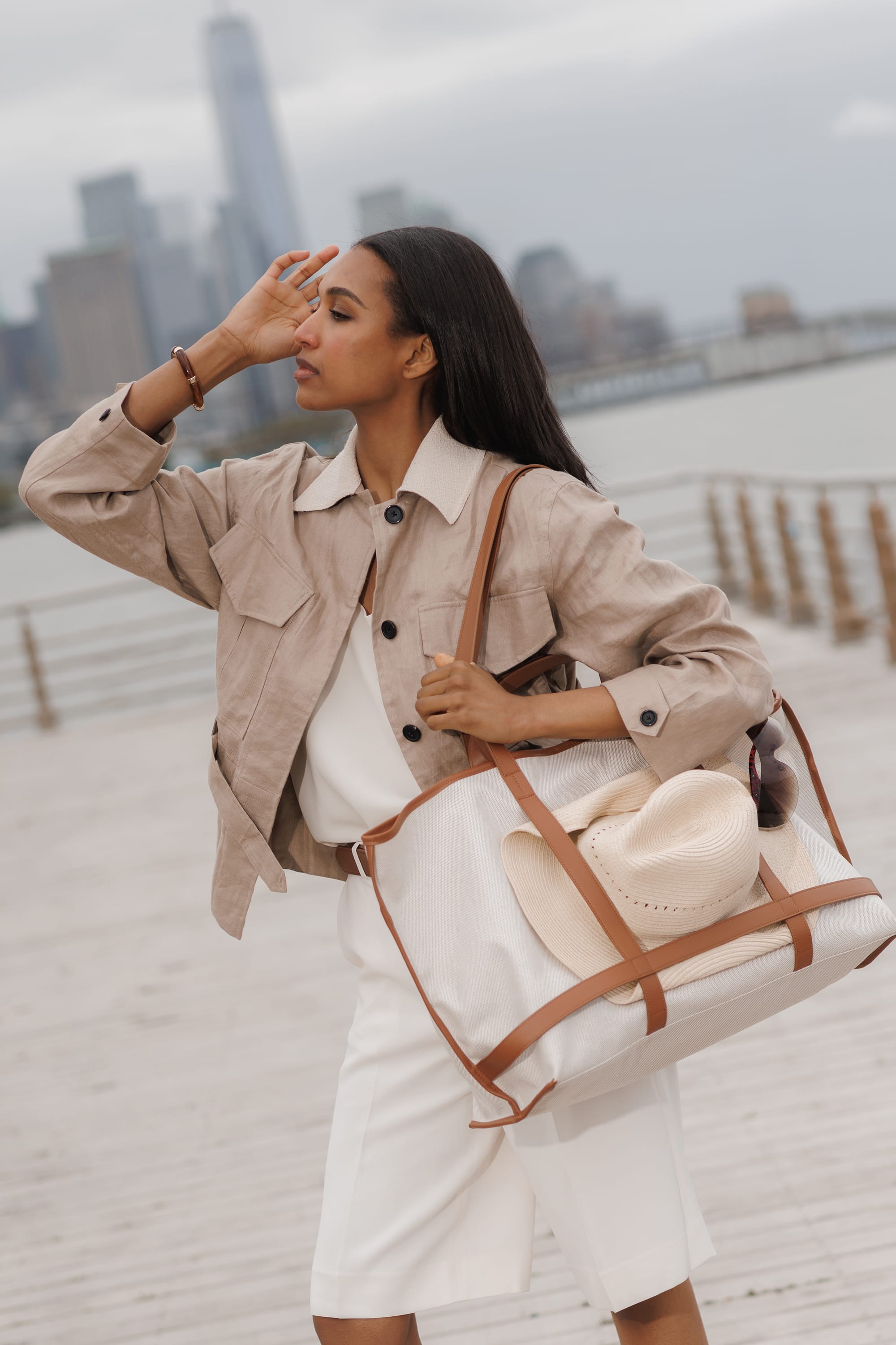 OLEADA NYC Women Work Bag > Leather Bag > Business Travel Beach Bags> Fits Up To 16'' Laptops Coast Beach Tote