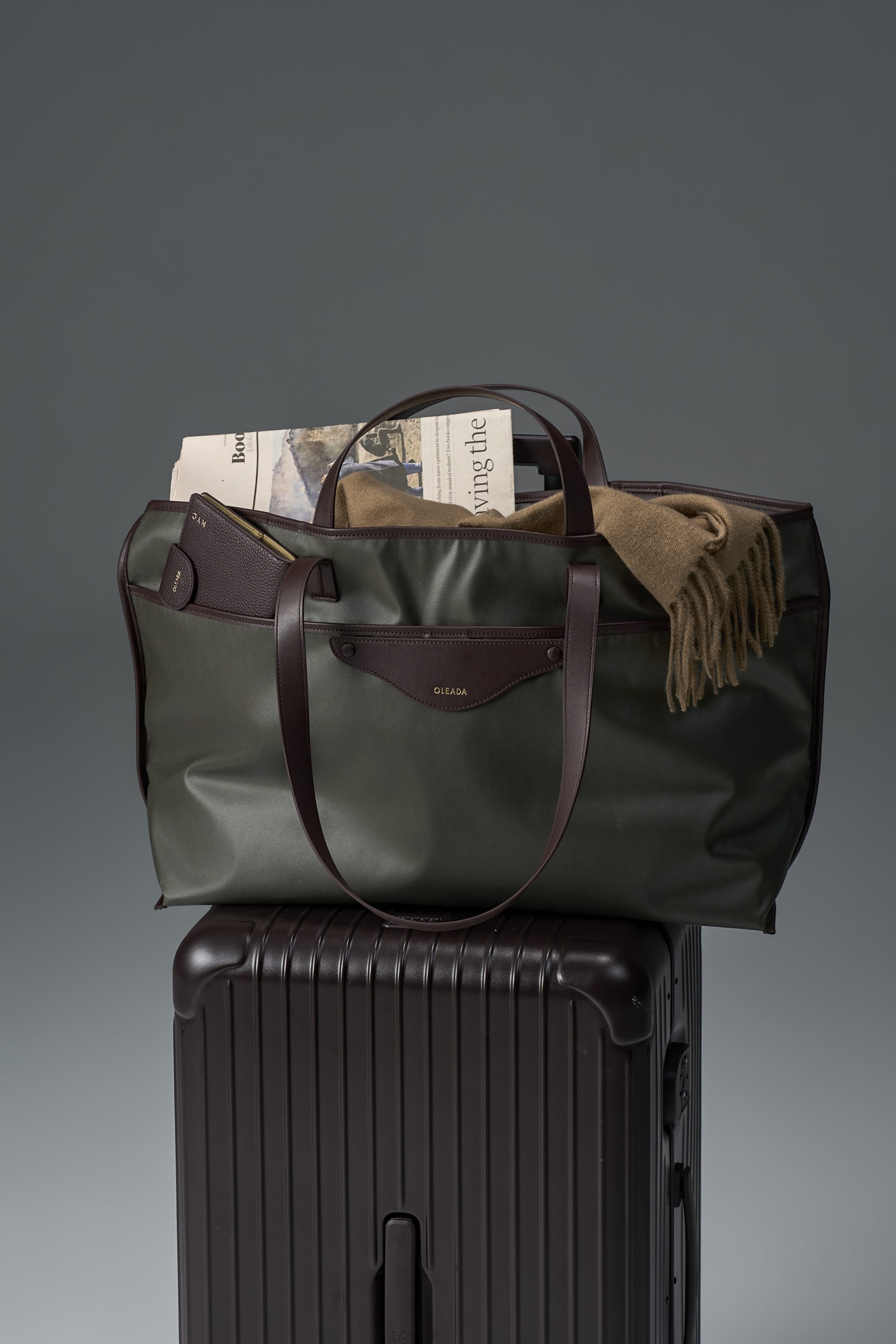 OLEADA NYC Women Work Bag > Leather Bag > Business Travel Beach Bags> Fits Up To 16'' Laptops Color_Mangrove Coast Beach Tote