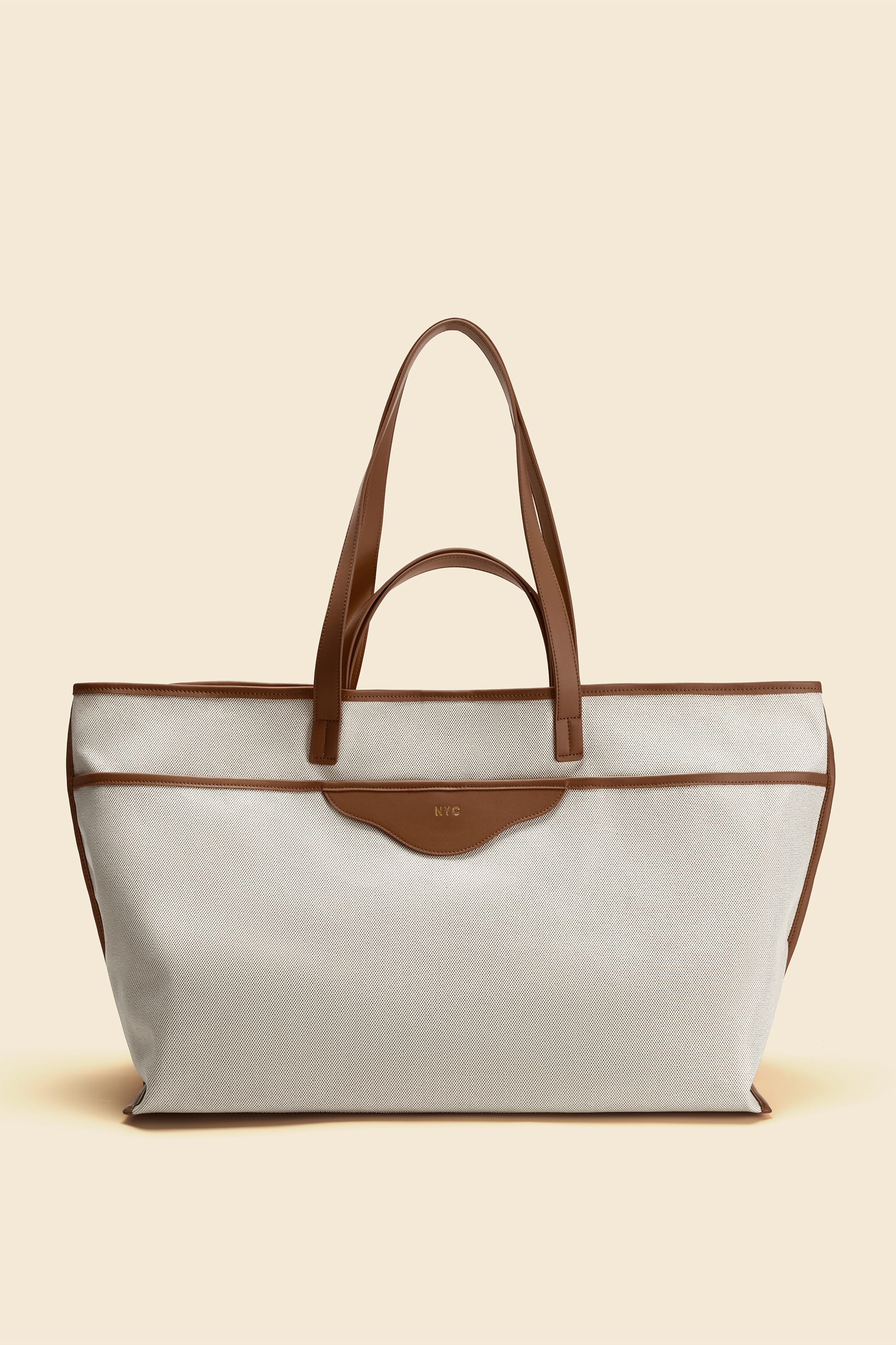 Shop The Coast Beach Tote: Leather & Canvas Beach Bag for Work & Travel | OLEADA