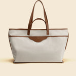 OLEADA NYC Women Work Bag > Leather Bag > Business Travel Beach Bags> Fits Up To 16'' Laptops Color_Sand Coast Beach Tote