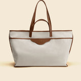 OLEADA NYC Women Work Bag > Leather Bag > Business Travel Beach Bags> Fits Up To 16'' Laptops Color_Sand Coast Beach Tote