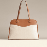 OLEADA NYC Women Work Bag > Leather Bag > Top Handle Handbag > Large Business Satchel > Fits Up To 16'' Laptops> Color_Sand Coast Portfolio Satchel