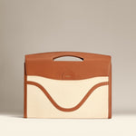 OLEADA NYC Women Work Leather Bag > Business Laptop Sleeve > 14 Inch Laptop Bag > Portable Laptop Briefcase > MacBook Pro Sleeve Color_Oat Captain Sleeve Suite