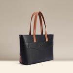 OLEADA NYC Work Tote Bag > Leather Work Tote For Women > Large Capacity Bag > 16 Inch Laptop Bag > Convertible To Shoulder Bag Anchor Tote