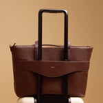 OLEADA NYC Work Tote Bag > Leather Work Tote For Women > Large Capacity Bag > 16 Inch Laptop Bag > Convertible To Shoulder Bag Anchor Tote