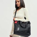 OLEADA NYC Work Tote Bag > Leather Work Tote For Women > Large Capacity Bag > 16 Inch Laptop Bag > Convertible To Shoulder Bag AnyWear Tech Tote