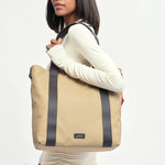 OLEADA NYC Work Tote Bag > Leather Work Tote For Women > Large Capacity Bag > 16 Inch Laptop Bag > Convertible To Shoulder Bag AnyWear Tech Tote