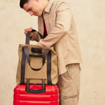 OLEADA NYC Work Tote Bag > Leather Work Tote For Women > Large Capacity Bag > 16 Inch Laptop Bag > Convertible To Shoulder Bag AnyWear Tech Tote