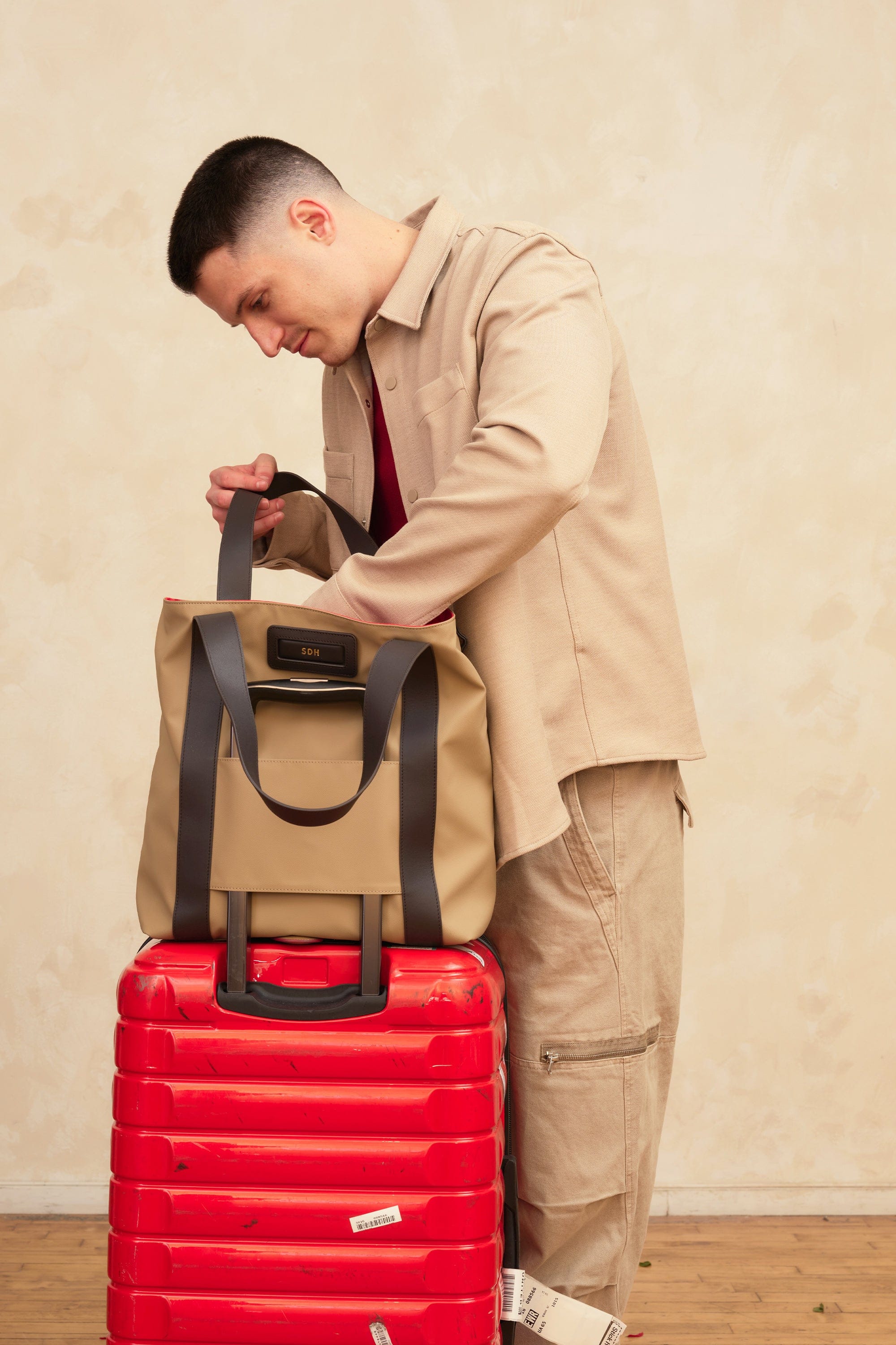 OLEADA NYC Work Tote Bag > Leather Work Tote For Women > Large Capacity Bag > 16 Inch Laptop Bag > Convertible To Shoulder Bag AnyWear Tech Tote