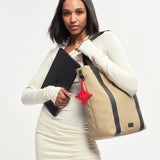 OLEADA NYC Work Tote Bag > Leather Work Tote For Women > Large Capacity Bag > 16 Inch Laptop Bag > Convertible To Shoulder Bag AnyWear Tech Tote