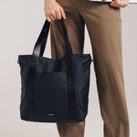 OLEADA NYC Work Tote Bag > Leather Work Tote For Women > Large Capacity Bag > 16 Inch Laptop Bag > Convertible To Shoulder Bag AnywWear Tech Tote