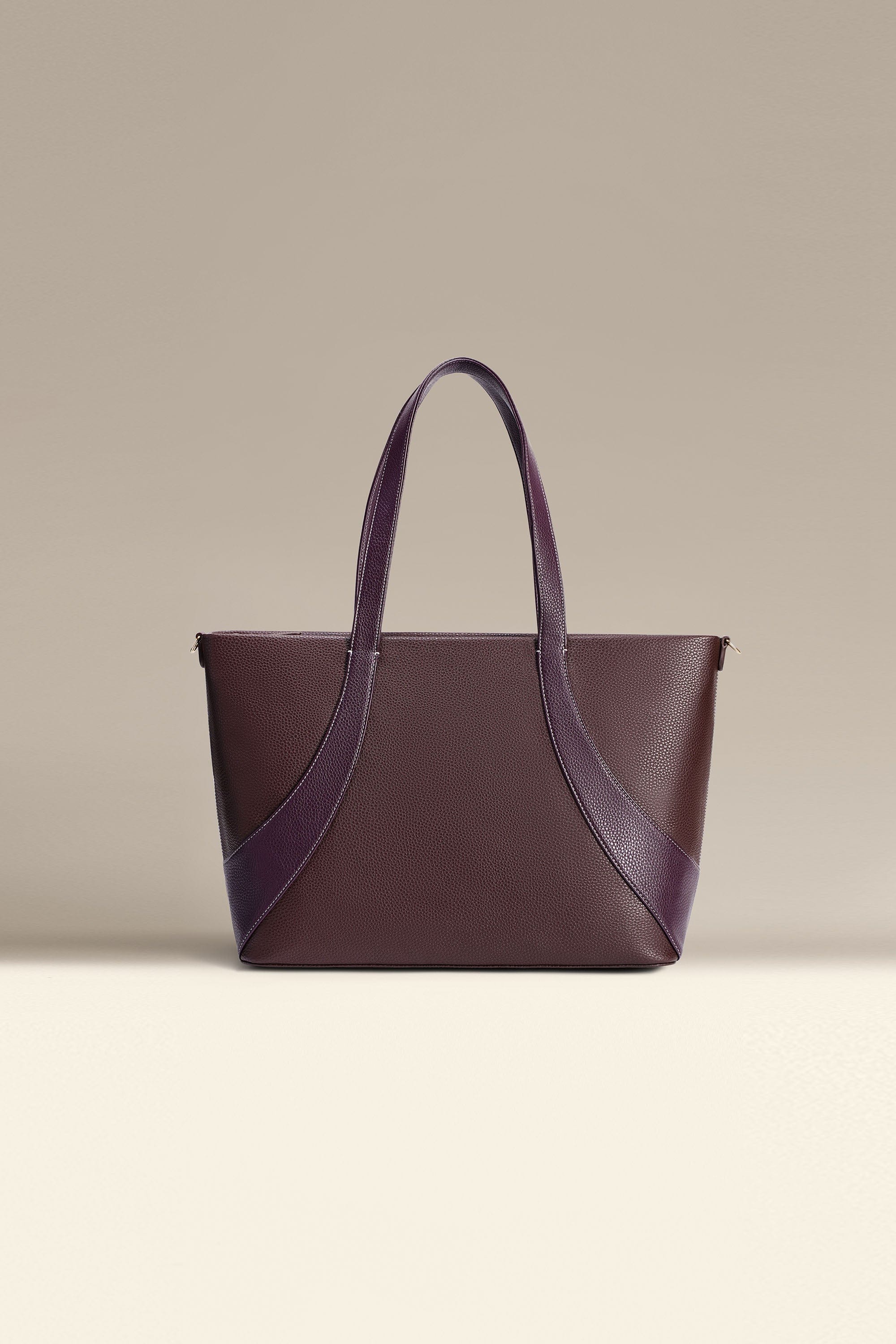 OLEADA NYC Work Tote Bag > Leather Work Tote For Women > Large Capacity Bag > 16 Inch Laptop Bag > Convertible To Shoulder Bag Color_Burgundy Anchor Tote