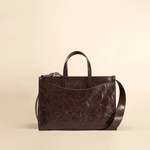 OLEADA NYC Work Tote Bag > Leather Work Tote For Women > Large Capacity Bag > 16 Inch Laptop Bag > Convertible To Shoulder Bag Color_Espresso Reverie Tote