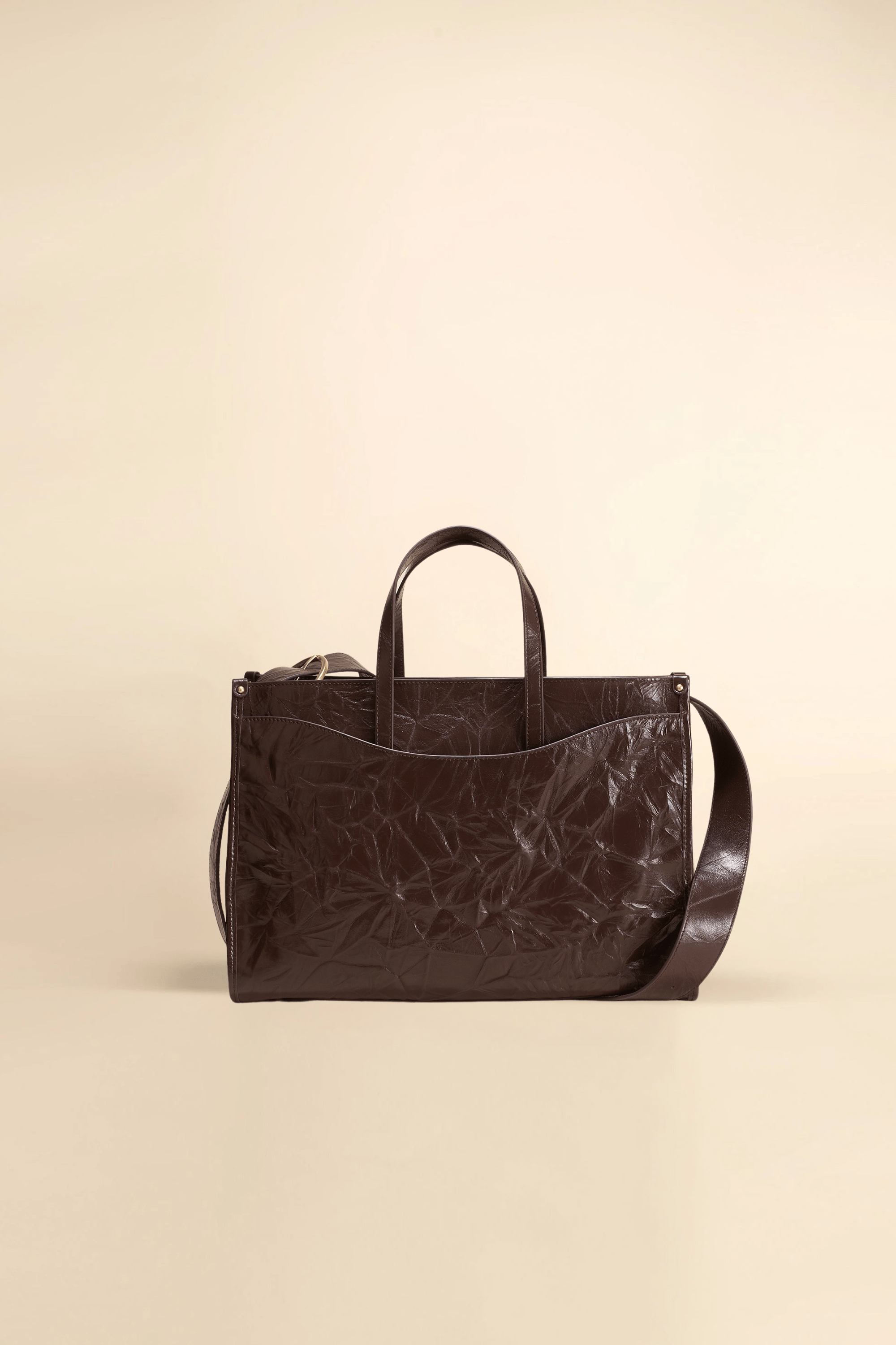 OLEADA NYC Work Tote Bag > Leather Work Tote For Women > Large Capacity Bag > 16 Inch Laptop Bag > Convertible To Shoulder Bag Color_Espresso Reverie Tote