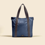 OLEADA NYC Work Tote Bag > Leather Work Tote For Women > Large Capacity Bag > 16 Inch Laptop Bag > Convertible To Shoulder Bag Color_Mykonos AnyWear Tech Tote