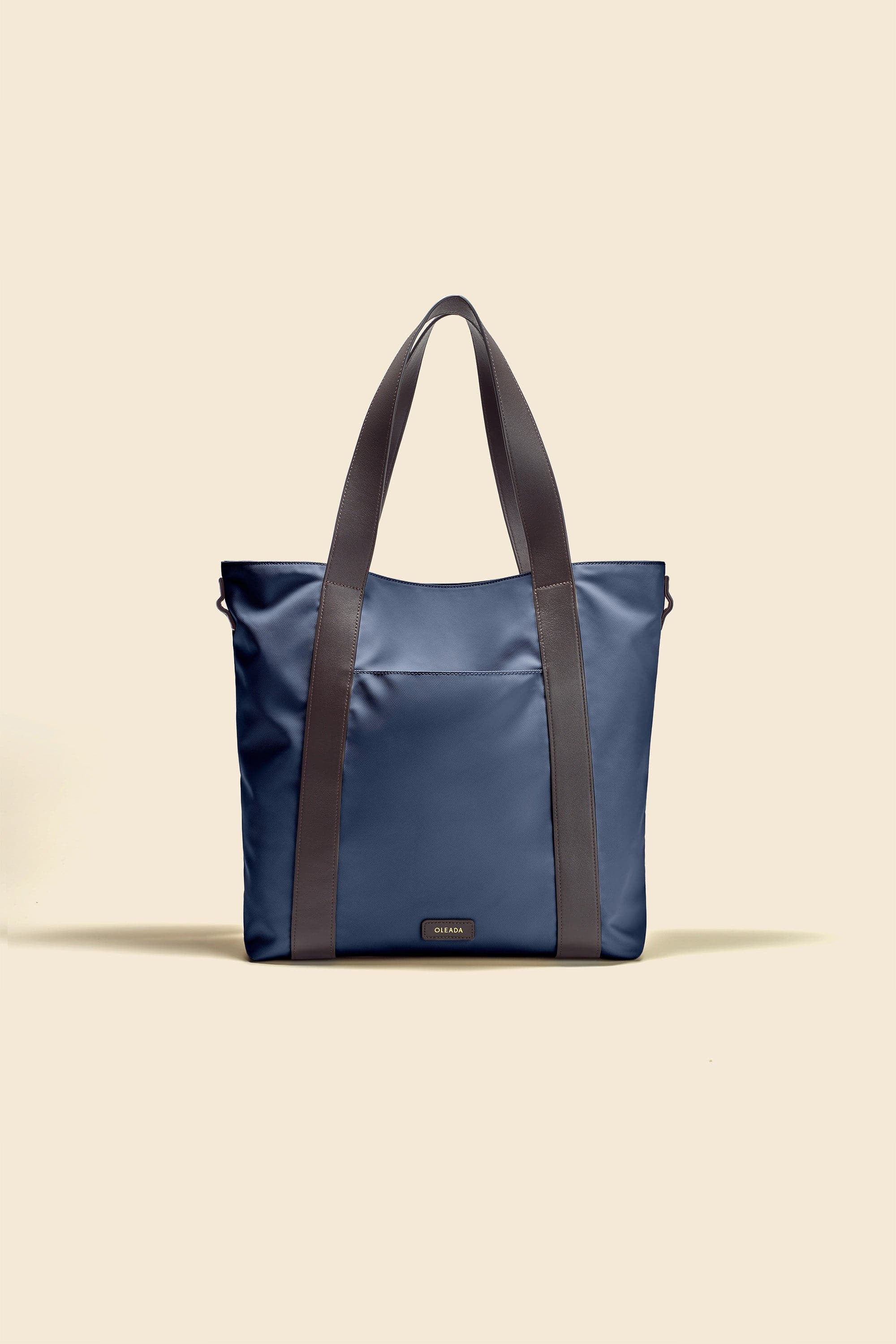 OLEADA NYC Work Tote Bag > Leather Work Tote For Women > Large Capacity Bag > 16 Inch Laptop Bag > Convertible To Shoulder Bag Color_Mykonos AnyWear Tech Tote