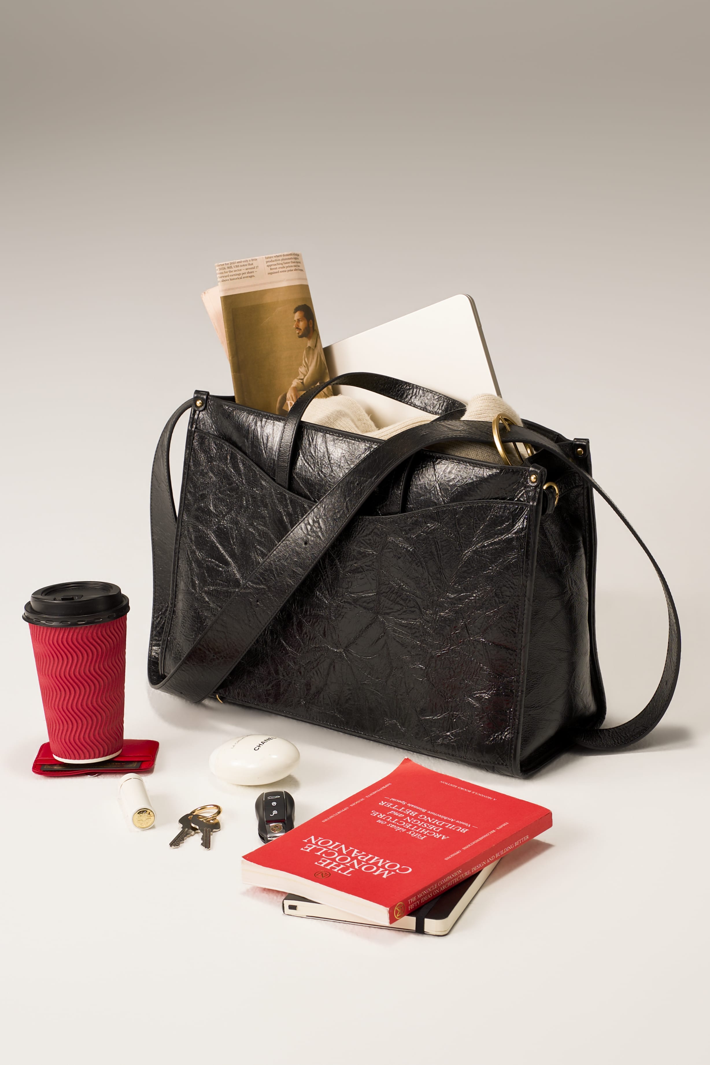 OLEADA NYC Work Tote Bag > Leather Work Tote For Women > Large Capacity Bag > 16 Inch Laptop Bag > Convertible To Shoulder Bag Reverie Tote