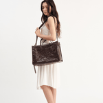 OLEADA NYC Work Tote Bag > Leather Work Tote For Women > Large Capacity Bag > 16 Inch Laptop Bag > Convertible To Shoulder Bag Reverie Tote