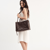 OLEADA NYC Work Tote Bag > Leather Work Tote For Women > Large Capacity Bag > 16 Inch Laptop Bag > Convertible To Shoulder Bag Reverie Tote