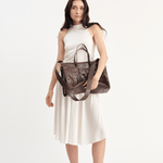 OLEADA NYC Work Tote Bag > Leather Work Tote For Women > Large Capacity Bag > 16 Inch Laptop Bag > Convertible To Shoulder Bag Reverie Tote