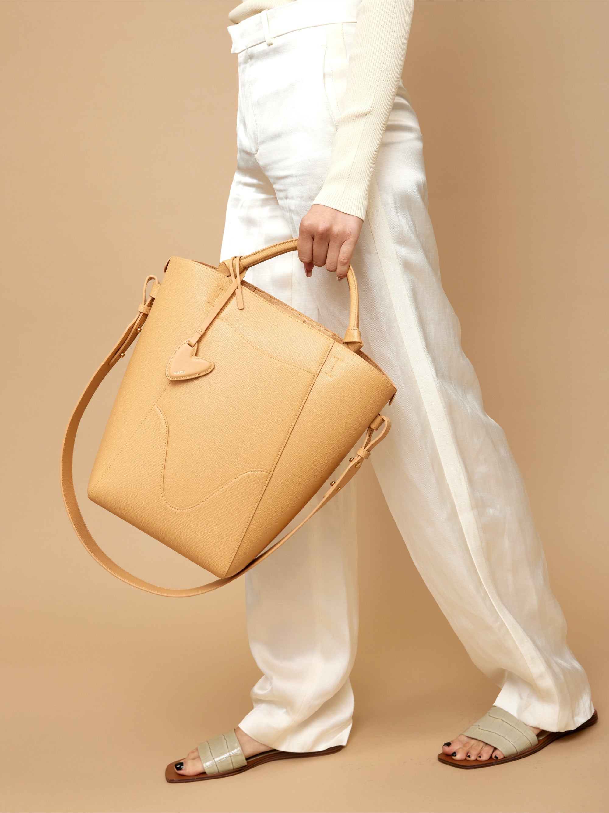 White Yellow Duck Shape Crossbody Bag Shoulder Purse Handbag Synthetic  Leather