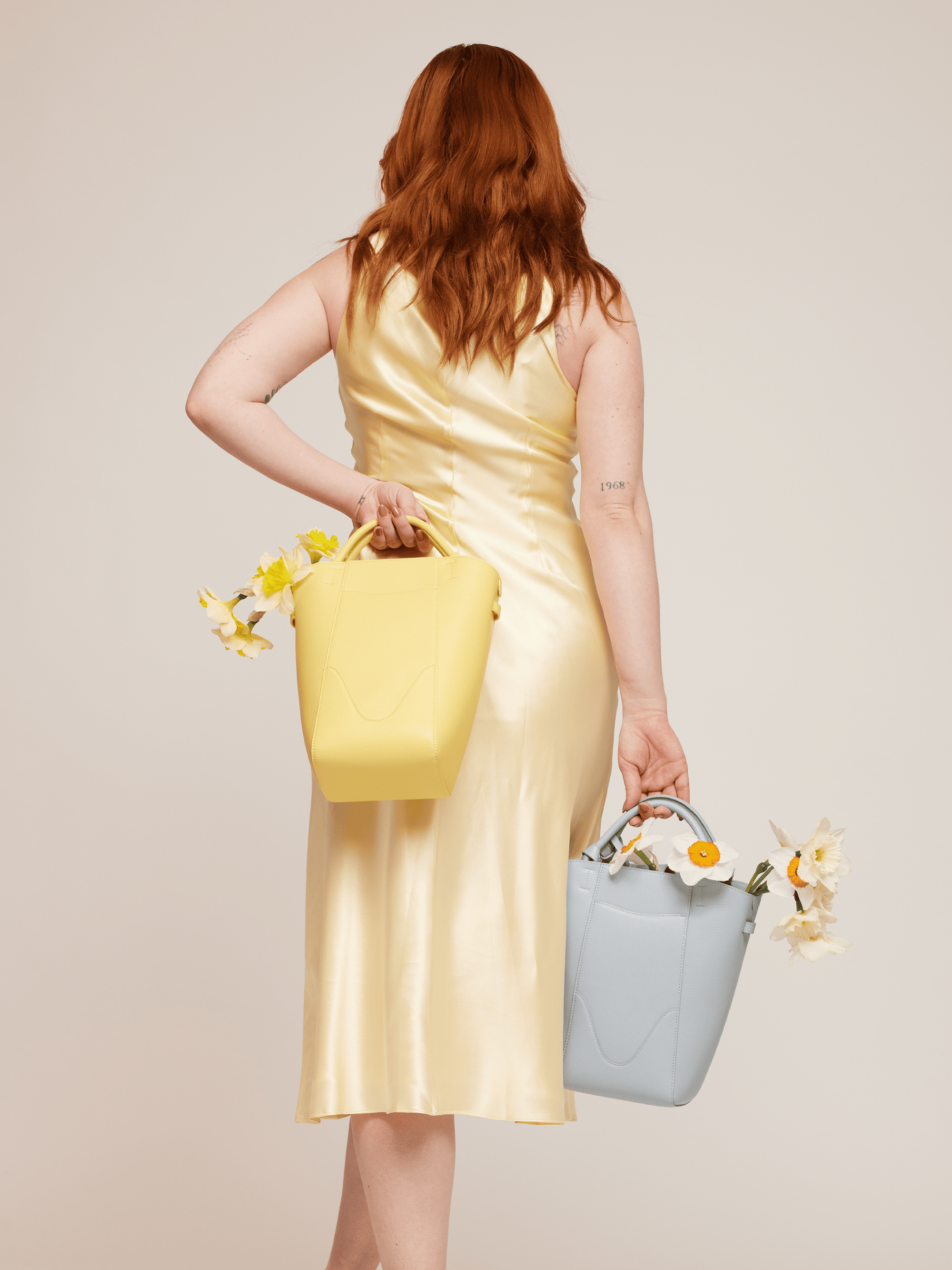 Yellow discount bucket bag