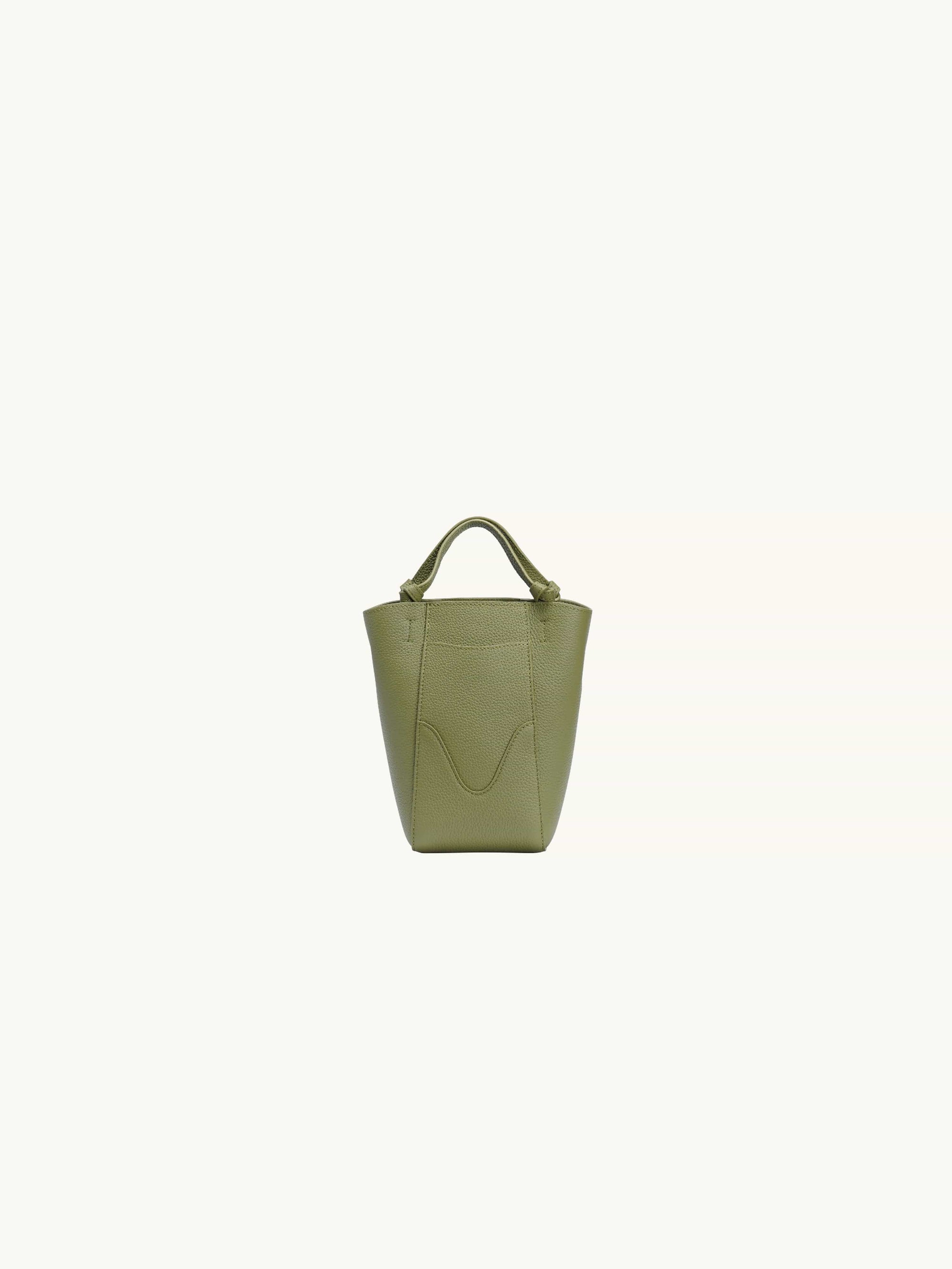 Nano Marina Bucket Bag Olive, Green Bucket Purse, OLEADA